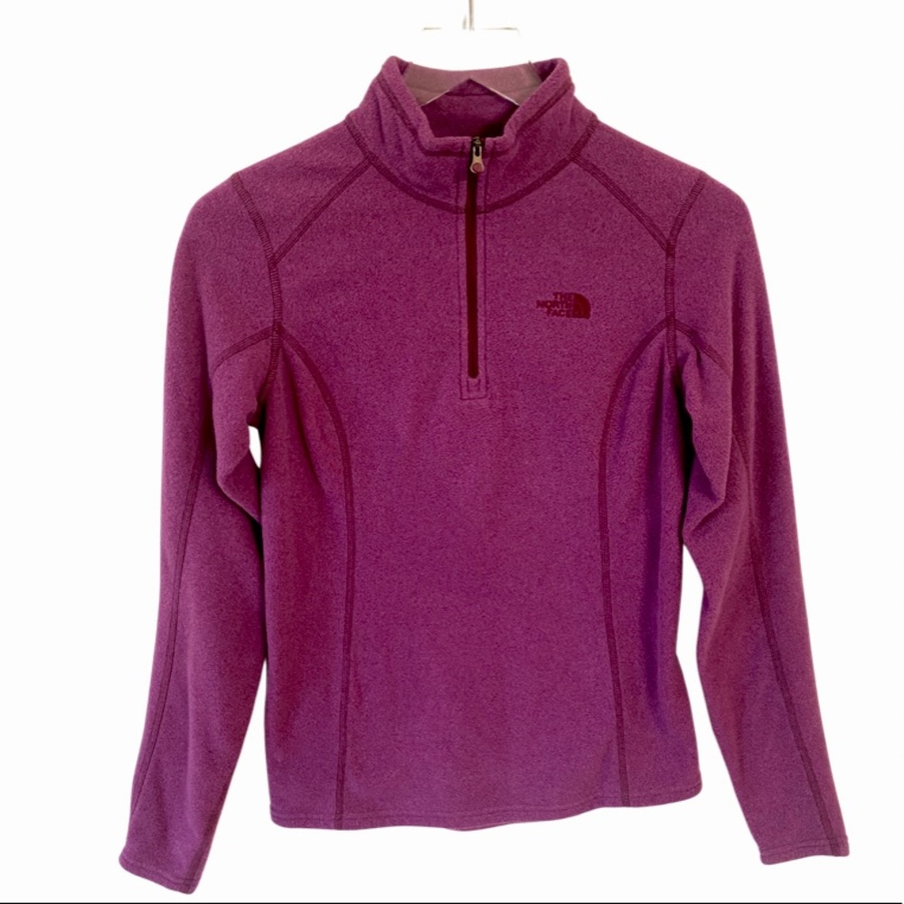 THE NORTH FACE Pink Quarter Zip Fleece Pullover